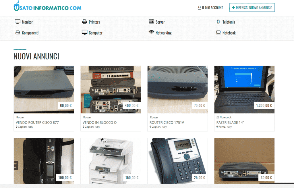 Mercatino usato informatico